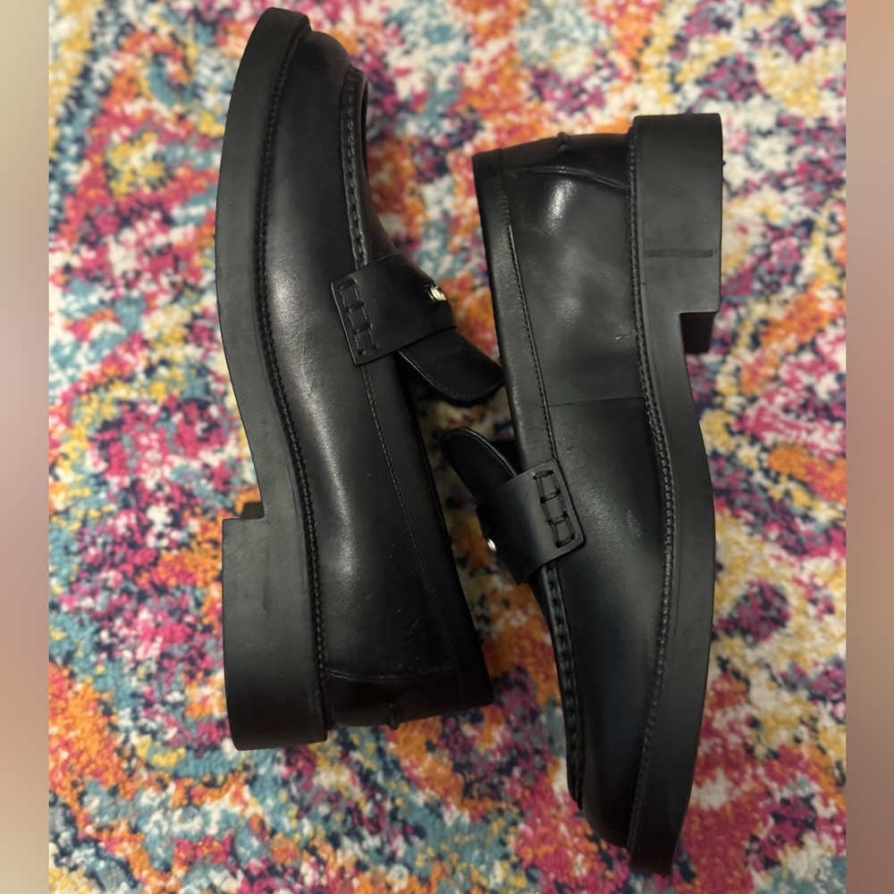 Michael Kors Eden Loafer- black leather - size 8 - Picture 4 of 8